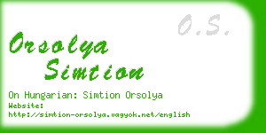 orsolya simtion business card